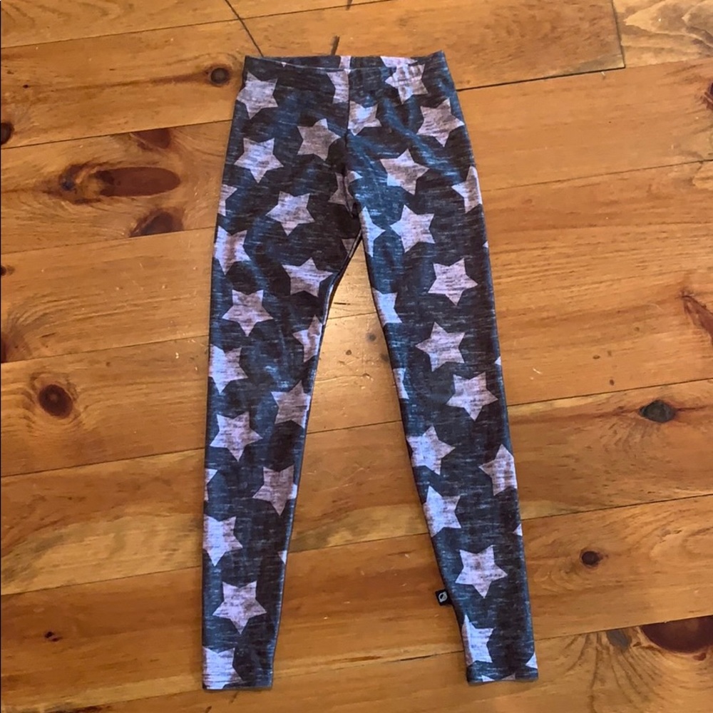 Terez women’s pink star leggings. Like new